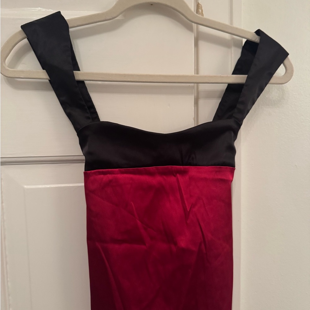 Elegant Black and Red Dress